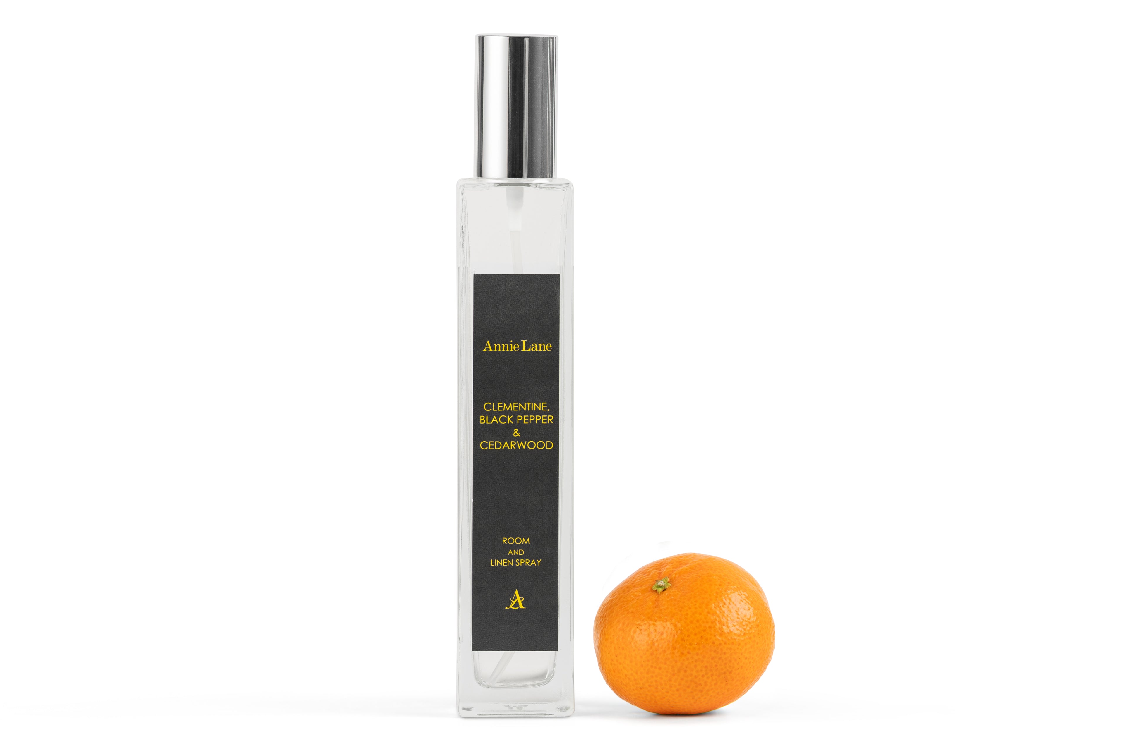 Clementine, Black Pepper & Cedarwood Room & Linen Spray 100ml