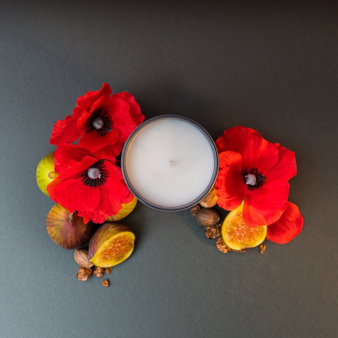 Fig & Red Poppy 9cl Votive Candle
